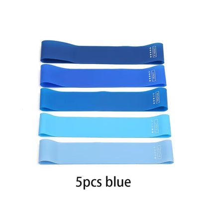 TPE 5 Levels Resistance Bands Exercise Fitness Rubber Fitness Mini Bands Pilates Sport Extender Workout Crossfit Equipment