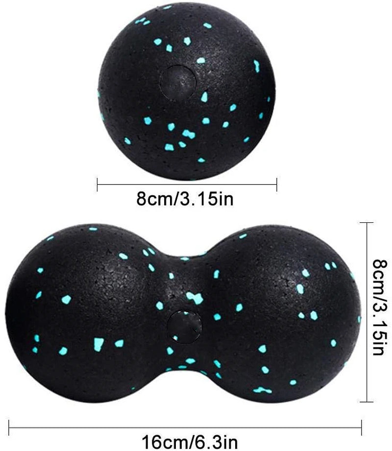 45Cm Yoga Column Fitness Balls Set EPP High Density Foam Roller Deep Tissue Massage Pilates Body Muscle Release Exercises
