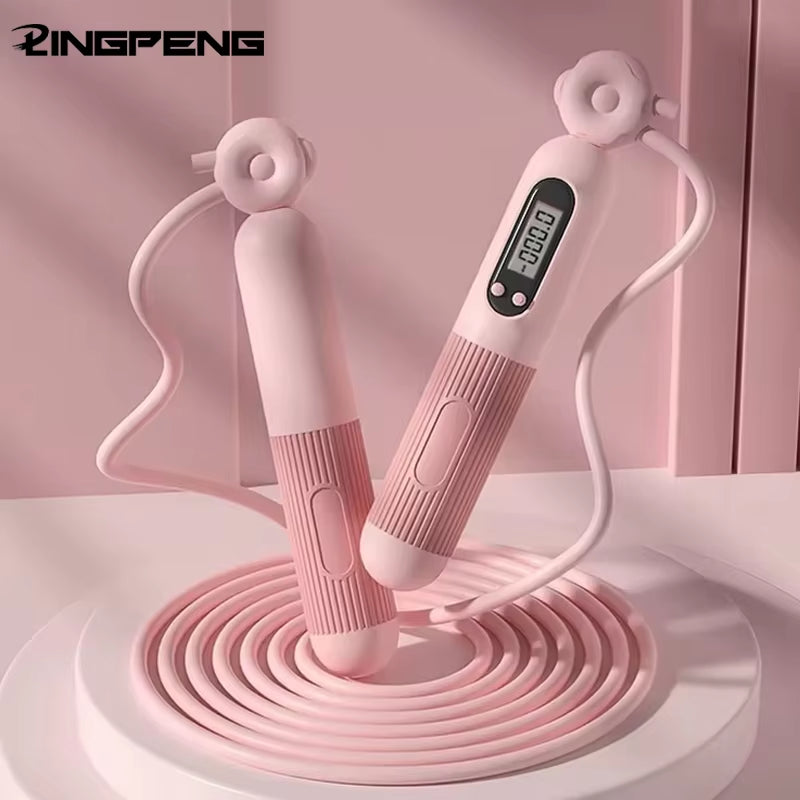 Jump Rope with Counter, Adjustable Skipping Rope with Calorie Counter, Smart Skipping Rope for Fitness Exercise and Weight Lose