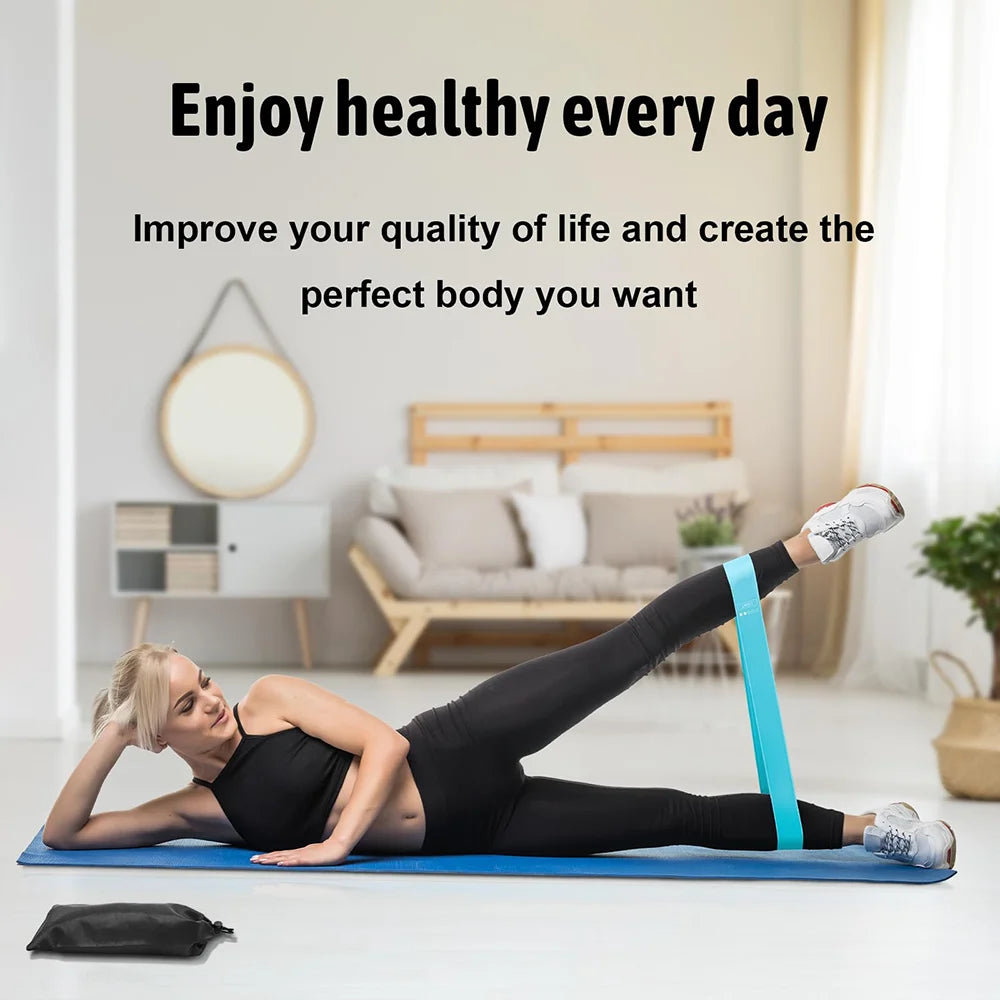 TPE 5 Levels Resistance Bands Exercise Fitness Rubber Fitness Mini Bands Pilates Sport Extender Workout Crossfit Equipment